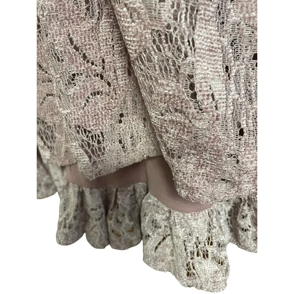 Free People Ruby Lacy Mauve Dress Small